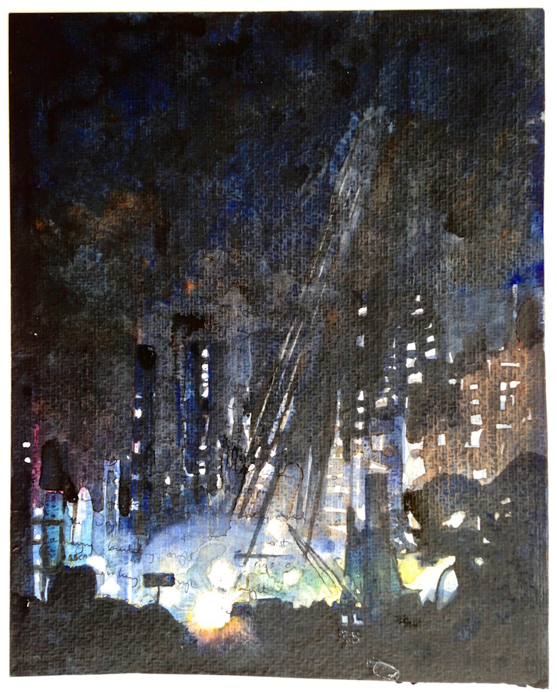 Diary - Day 4 - Welding, Watercolour Diary - Day 4 - Welding